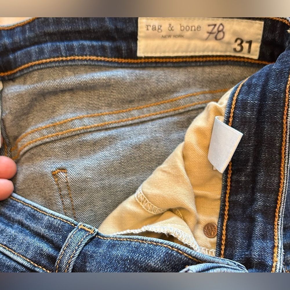 rag & bone /JEAN Nina in Carla High Rise Cigarette Stretch Jeans Size 31 EUC - Picture 6 of 13
